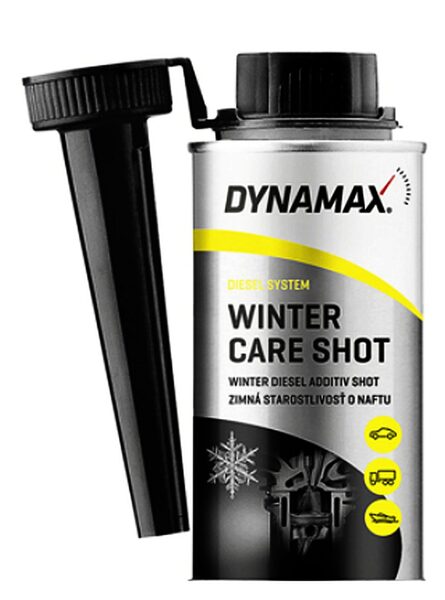 Разжижает дизтопливо на морозе  DYNAMAX DIESEL WINTER CARE SHOT 150ML