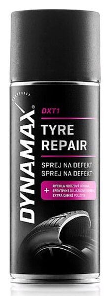 Аварийный герметик для ремонта проколотых шин DYNAMAX DXT1 – TYRE REPAIR 400ML