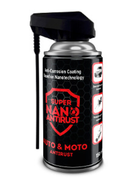 SUPER NANO ANTIRUST AUTO & MOTO (150ML) Водоотталкивающая смазка. Защита от ржавщины.