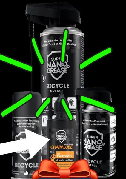 Velosipēdu komplekts: pasūtiet Super Nano Grease Bicycle 300 ml. un saņemiet Super Nano Chain Lube (50ml) bez maksas!