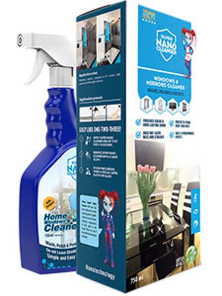 SUPER NANO HOME WINDOWS & MIRRORS CLEANER (750ml)